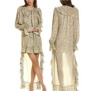 WeWoreWhat High Low Dress in Beige Floral